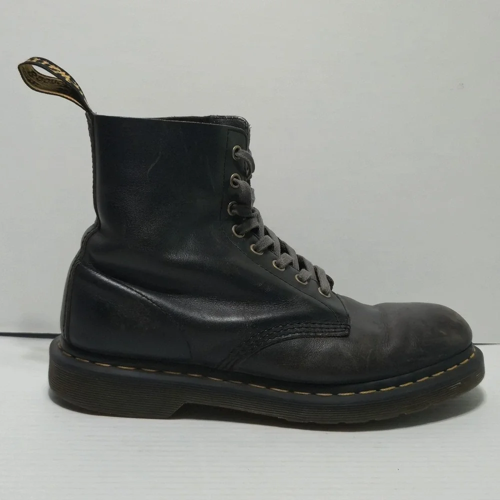 Dr. Martens 1460 Pascal Black Soft Leather Combat Boots Men's 9 UK 8
